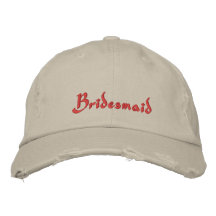 Gorra de béisbol bordada dama de honor