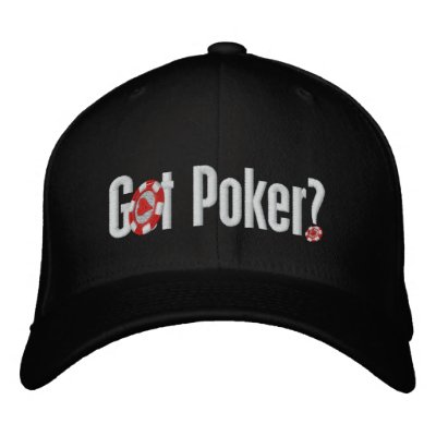 Gorra de béisbol bordada póker conseguida