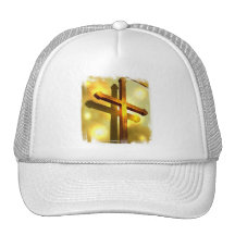 Gorra de béisbol cruzado de oro