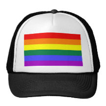 Gorra de béisbol de la bandera del arco iris