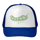 Gorra de béisbol de la vaina de guisante del vegan