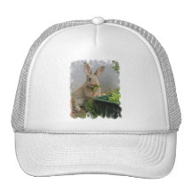 Gorra de béisbol del conejo de conejo de rabo blan