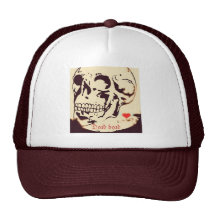 Gorra de béisbol del cráneo de la cabeza muerta