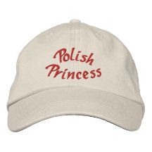 Gorra de béisbol polaca de princesa Cute Embroider