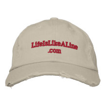 gorra de béisbol resistida www.LifeIsLikeALine