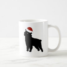 Gorra de Bruselas Griffon Santa Taza De Café