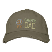 Gorra de encargo del papá del campista del día de  gorra bordada