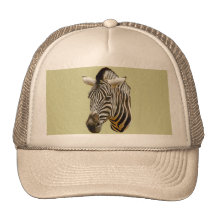 Gorra de imagen de la cebra