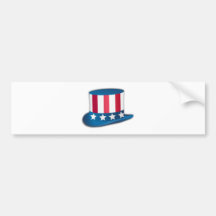 Gorra de julio del cuarto pegatina de parachoque
