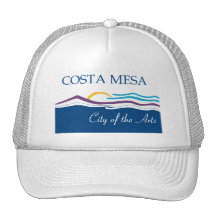 Gorra de la bandera de Costa Mesa