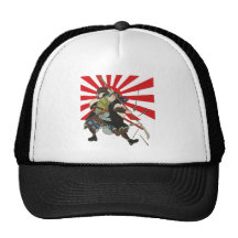 Gorra de la bandera del samurai