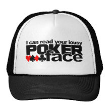 Gorra de la cara de póker