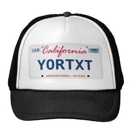 Gorra de la licencia de CA