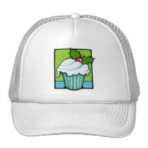 Gorra de la magdalena del acebo del navidad
