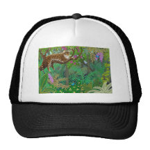 Gorra de la malla del leopardo de la selva
