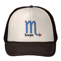 Gorra de la muestra del zodiaco del escorpión