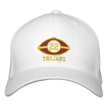 Gorra de la plantilla del fútbol - nombre de encar gorras bordadas