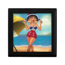 Gorra de la playa modelo caja de regalo