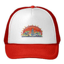 Gorra de la puesta del sol