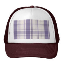 GORRA de la PÚRPURA de la tela escocesa