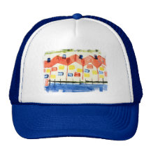 Gorra de las casas de playa de la isla del delfín