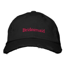 Gorra de moda de la dama de honor gorra de beisbol