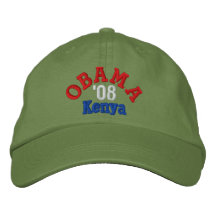 Gorra de Obama '08 Kenia Gorra Bordada