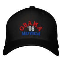 Gorra de Obama '08 Maryland Gorros Bordados