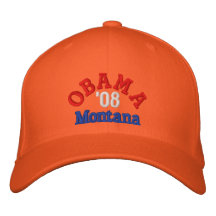 Gorra de Obama '08 Montana Gorras Bordadas