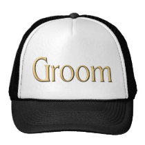 Gorra de oro del novio gorras