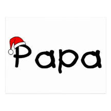 Gorra de Santa del navidad de la papá Postales