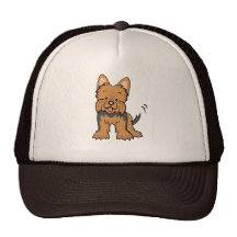 Gorra de Yorkie del dibujo animado