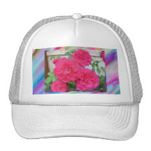 Gorra del arco iris del rosa rojo