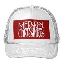 Gorra del blanco de las Felices Navidad