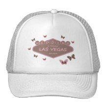 Gorra del boda de la mariposa de Las Vegas