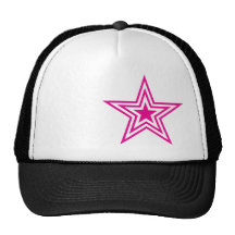 Gorra del camionero de la estrella del rosa de Pau
