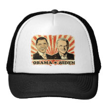 Gorra del camionero de los retratos de Obama Biden
