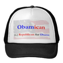 Gorra del camionero de Obamican