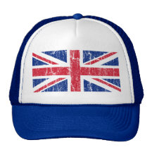 Gorra del camionero de Union Jack del vintage