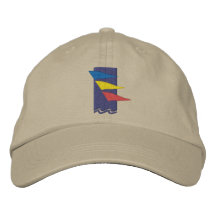 Gorra del club náutico de Burlington Gorras De Béisbol Bordadas