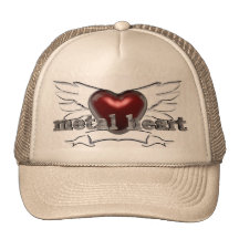 Gorra del corazón del metal