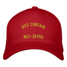 Gorra del corsario de USS Gorro Bordado
