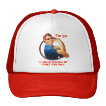 Gorra del cumpleaños del remachador de Rosie 50.o