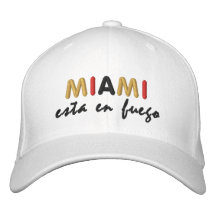 Gorra del en Fuego de Miami Esta Gorra De Béisbol Bordada