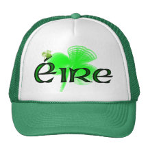 Gorra del enfoque del sello del trébol de Irlanda