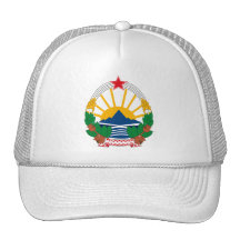 Gorra del escudo de armas de Macedonia
