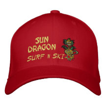 Gorra del esquí de la resaca n del dragón de Sun Gorra De Béisbol Bordada