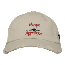 Gorra del golf del agresor del avispón gorras bordadas