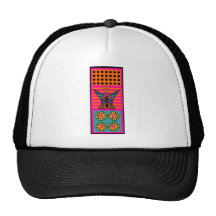 Gorra del medallón de la mariposa