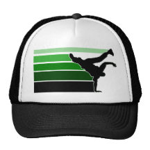 Gorra del negro del grn de la pendiente de BBOY